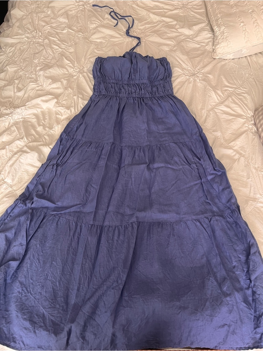 Bella Dahl Women’s Halter Tiered Dress - Indigo Blue